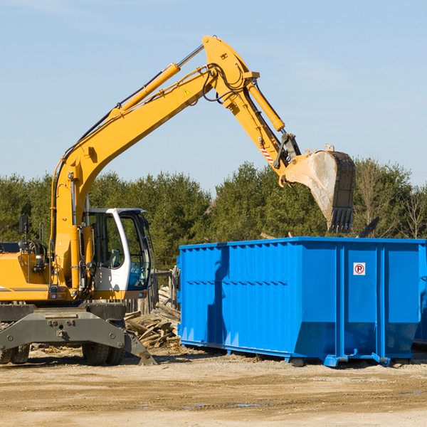 are there any restrictions on where a residential dumpster can be placed in Macon County TN